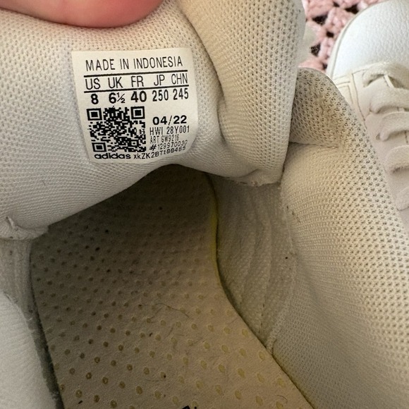 Adidas Grand Court 2.0 White And Teal Sneakers Women's Sz 8 - Picture 7 of 11